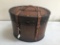 Oval Wood & Leather Lidded Decorator Box