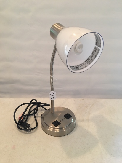 Adjustable Desk Lamp W/Outlets