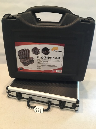 Partial Gun Cleaning Kit In Case & Plano Accessory Case W/Foam