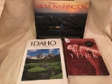 (3) Travel Books: Washington, New York, & Idaho