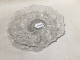 Vintage Fine Glass Low Snack Dish-Likely Cambridge