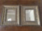 Pair Of Contemporary Matching Framed Mirrors Are 10.25