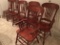 Set Of (6) Kitchen Table Chairs W/Pressbacks