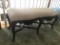 Upholstered Bedroom Bench W/Carved Base