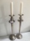 (2) Tall EPNS Matching Candleholders Are 19
