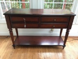 Wooden Sofa Table W/4-Drawers