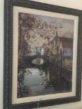 Oil On Canvas Of River Scene