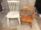 (2) Wooden Child's Chairs-Rocker Is 26