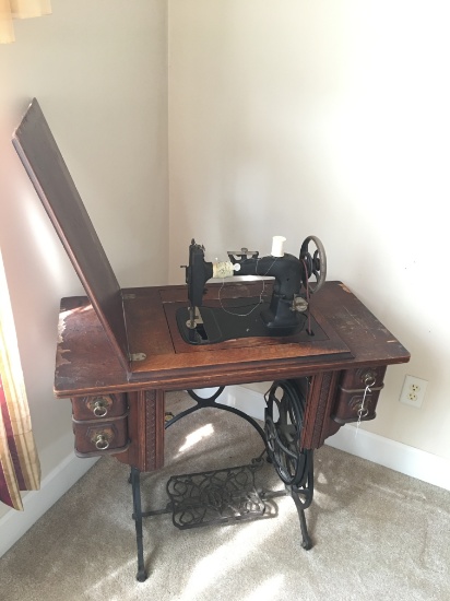 Antique "Domestic" Treadle Sewing Machine