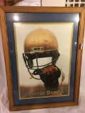Notre Dame Framed & Matted Football Print