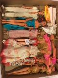 Group Of (10)  Mid-1970's Barbie Dolls