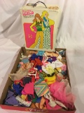 Barbie Vinyl Doll Case W/Clothes