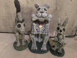 (3) Resin Halloween Decorations