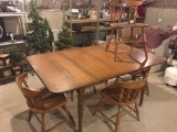 Cherry Table W/(5) Maple Chairs