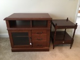 Sauder Type Entertainment Stand & Nightstand