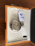 Calibri Of London Pocket Watch In Wooden Box