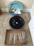 Group Of Glasses, Lighthouse Tray, & More!
