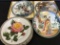 (3) Oriental Collector Plates W/Boxes & (7) Plates