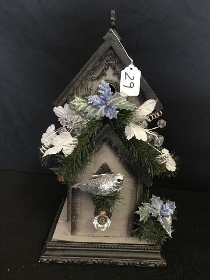 Christmas Birdhouse Is 15" Tall