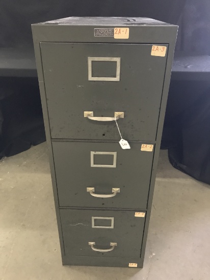 Vintage Harper 3-Drawer File Cabinet