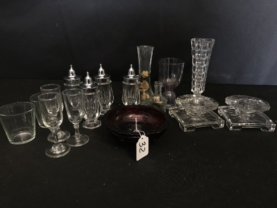 Lot Of Nicer Quality Glassware