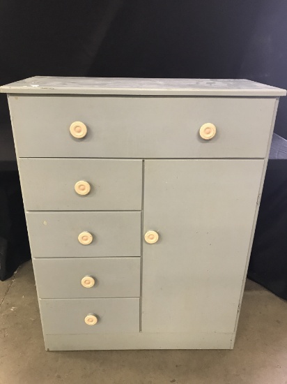 Wooden Storage Cabinet-Painted
