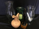 Group Of Vases & Glassware As Shown