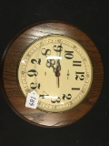 Howard Miller Circular Wall Clock, Battery Operated