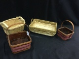 Group of Four Baskets