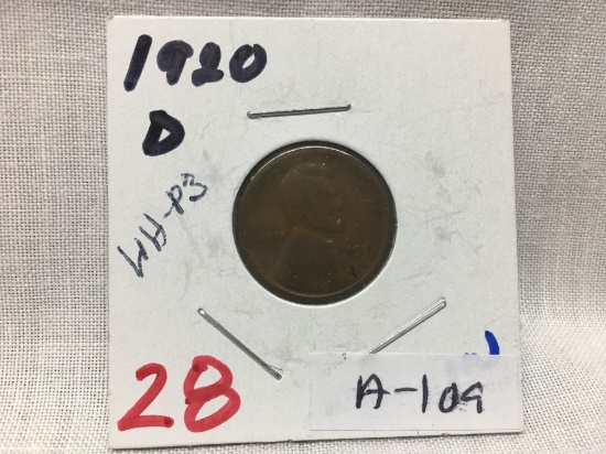 1920-D Lincoln Cent