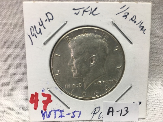 1964-D Kennedy Half Dollar