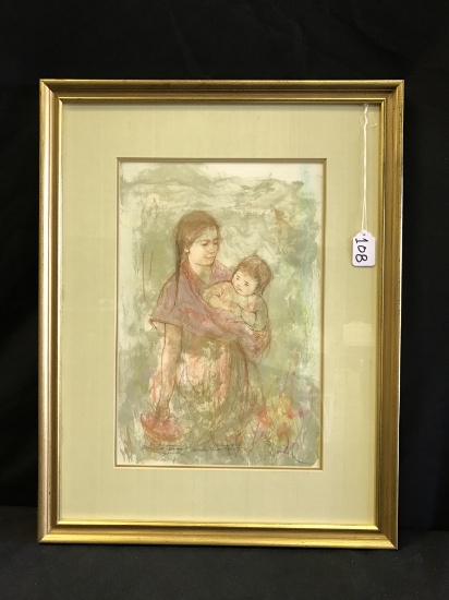 Framed & Matted "Hibel" Artists Proof-Artist Signed