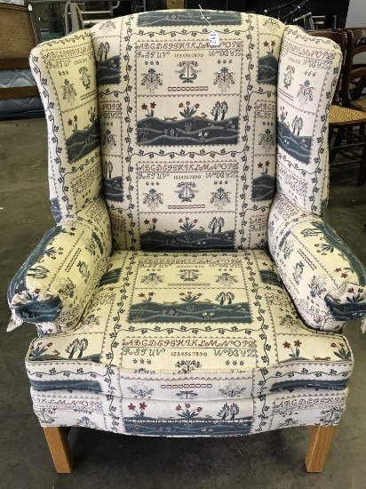 Quality Country Wingback Chair By Conover Chair Co.