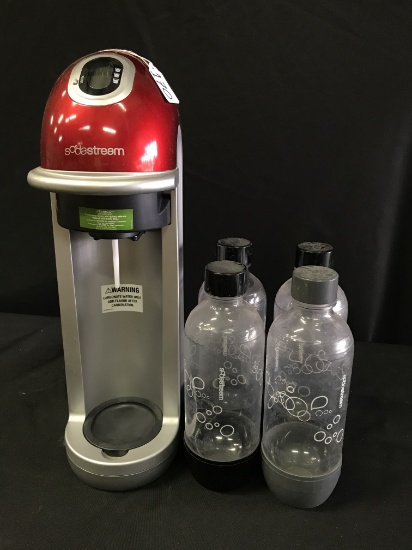 Soda Stream Carbonation & (4) Bottles