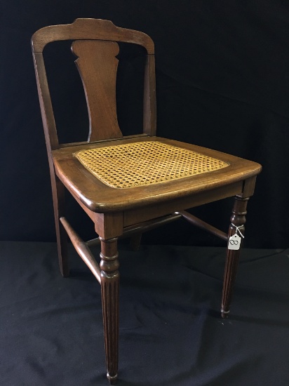 Antique Caned Vanity chair