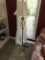 Nice Floor Lamp W/Glass Insert & Shade