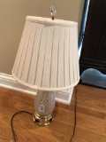 Brass & Glass Pineapple Lamp Measures 23