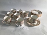 (8) Aynsley Fine Bone China Demitasse Cups & Saucers