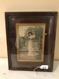 Vintage Framed Print Of Victorian Lady