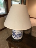 Blue & White Lamp Measures 24