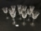 (11) Crystal Tall Stem Wine Glasses