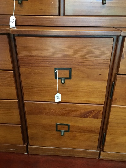 Quality Ballards's Wooden Filing Cabinet