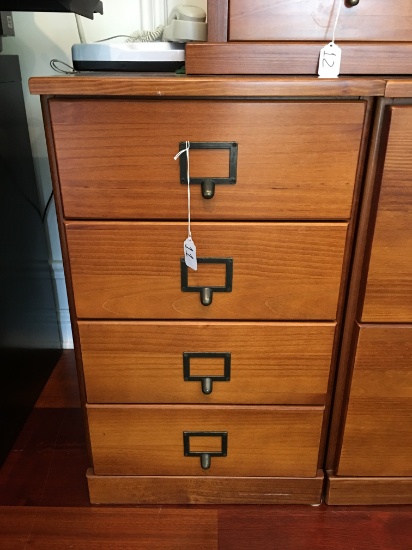 Quality Ballards's Wooden Filing Cabinet