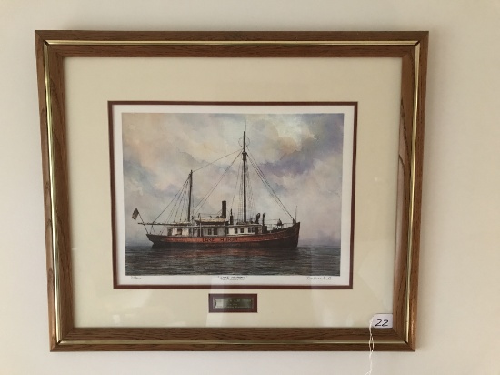 Framed Limited Edition Print Of "Lake Huron" by Leo Kuschel