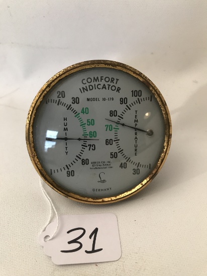 Vintage "Comfort Indicator" Thermometer