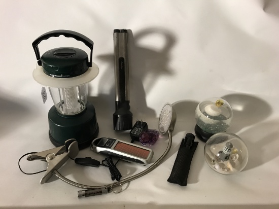 Group Of Misc. Items: Lights, Paperweights, & More!