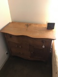 Antique Oak Washstand Cabinet