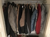 Front Closet Of Mens Coats-Mostly Lg/Xtra Large