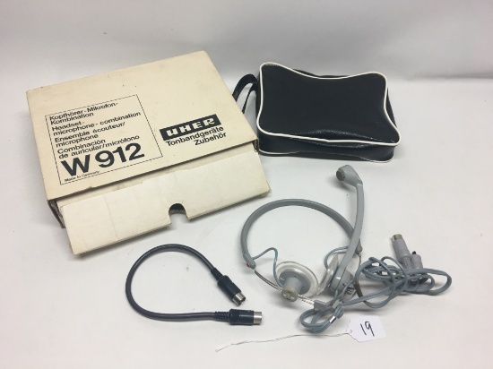 Uher W 912 Headset , Microphone Combination in Original Box