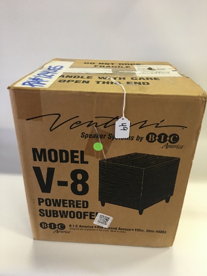 Venturi Model V-8 Power Subwoofer in Original Box